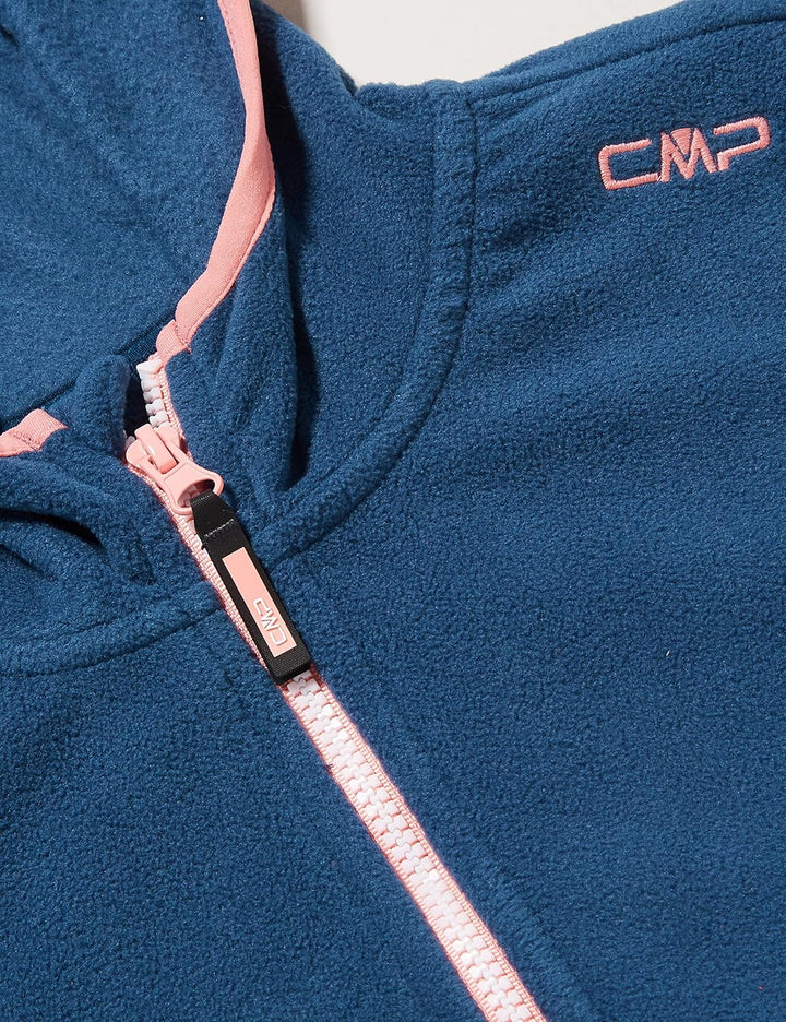 CMP Mädchen Kid G Jacket Fix Hood Jacket 128 Blue Ink, 128 Blue Ink