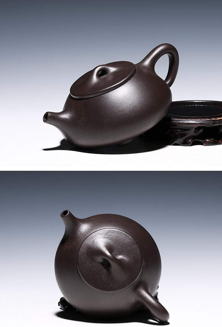 Teekanne, 227 ml, chinesischer Yixing, echter schwarzer Tonerde, Zisha Shipiao 8oz Standard classic