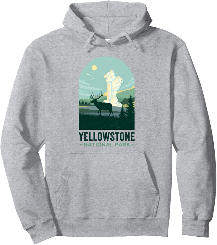 Yellowstone Wyoming Vintage-Yellowstone-Nationalpark Pullover Hoodie
