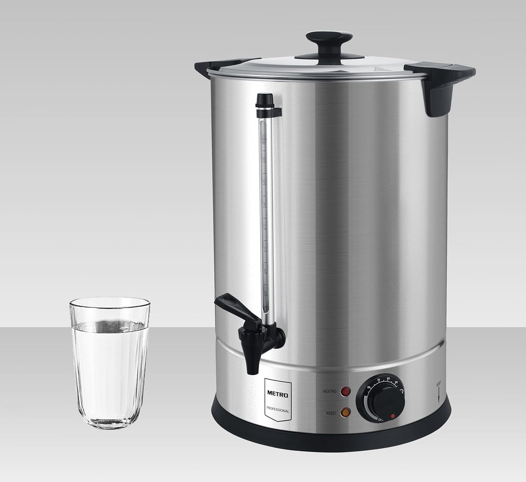 METRO Professional Wasserkocher GWB1020, auch fÙr GlÙhwein, GlÙhweinspender, 20 Liter, 130 Tassen, 2