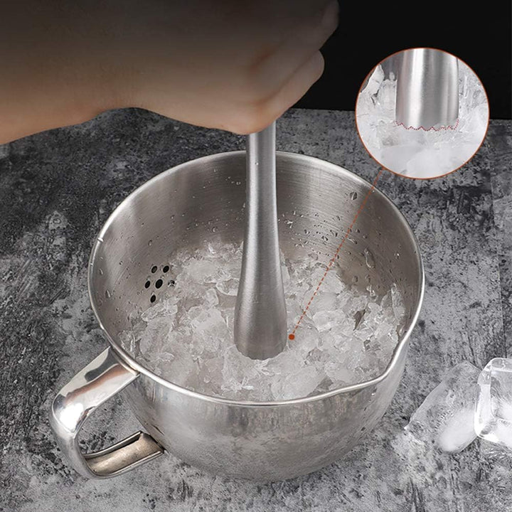 20,3 cm Stössel für Cocktails, professioneller Edelstahl-Stössel für altmodische Bitters, zum Kreier