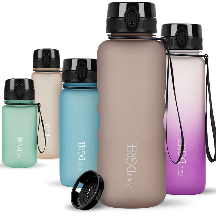 720°DGREE Trinkflasche “uberBottle“ +Sieb - 350ml, 500ml, 650ml, 1000ml, 1,5l, 2l - BPA-Frei - Wasse