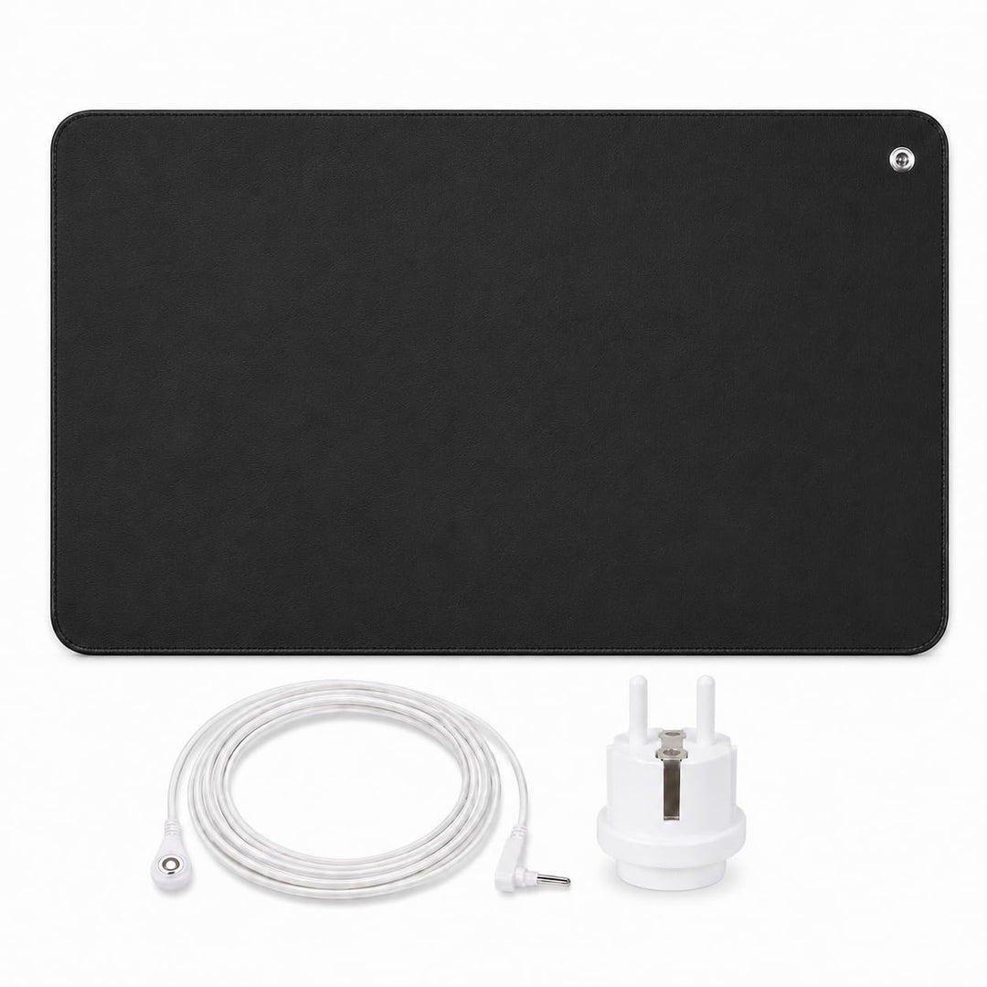 Erdungsmatte für Besseren Schlaf Leitfähige Erdungsmatte Mit 15ft Erdungskabel Universal Pad 46x72cm