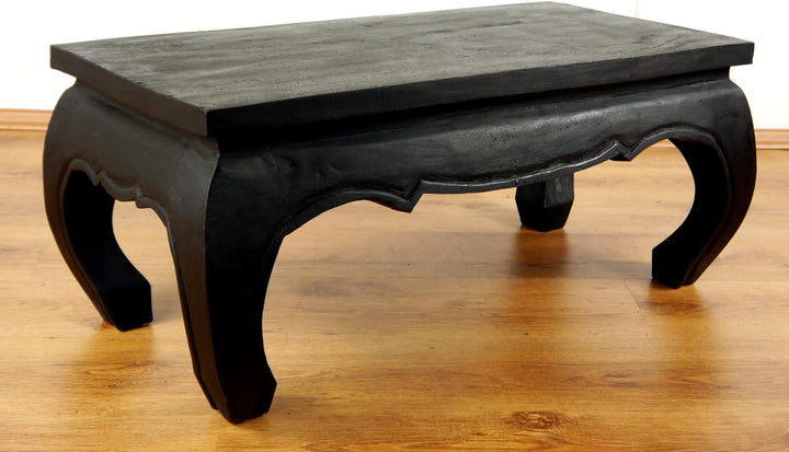 livasia Opiumtisch, Couchtisch aus Massivholz, Sofatisch, Beistelltisch