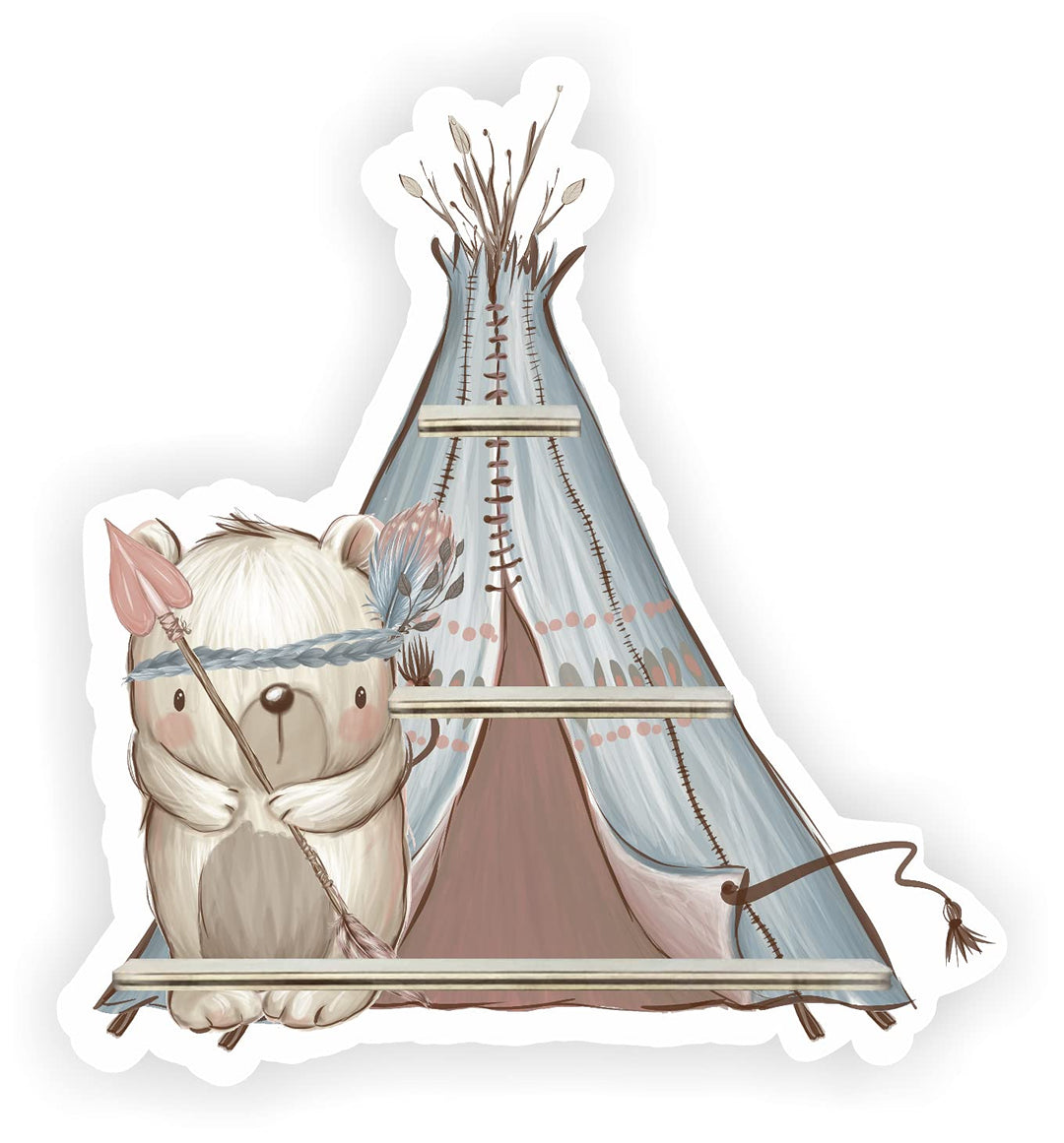 Farbklecks-Collection Musikboxregal Erweiterung Indianergeschichte Tier Teddy, Tier Teddy