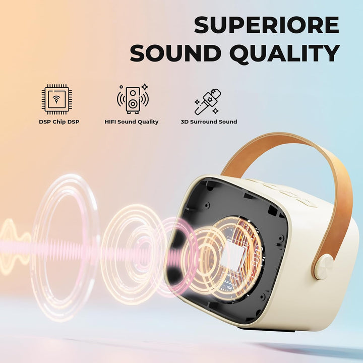 Karaoke Maschine Kinder Spielzeug Geschenke für Mädchen Mini Karaoke Maschine mit 2 Mikrofonen Tragb