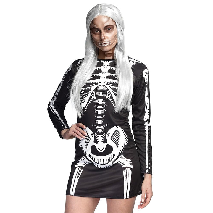 Boland 79217 - Kostüm Skelett Babe für Erwachsene, Grösse M, Faschingskostüme Damen, Horror Kostüm f