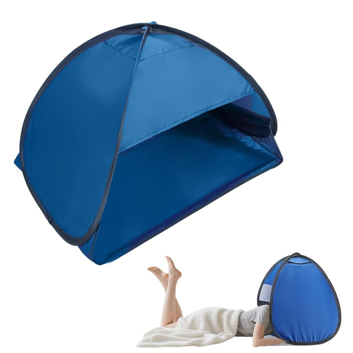 Mini Kopfzelt, Strandmuschel Pop Up, Kopfstütze Zelt mit Aufbewahrungstasche, Sonnenschutz Reise Kle