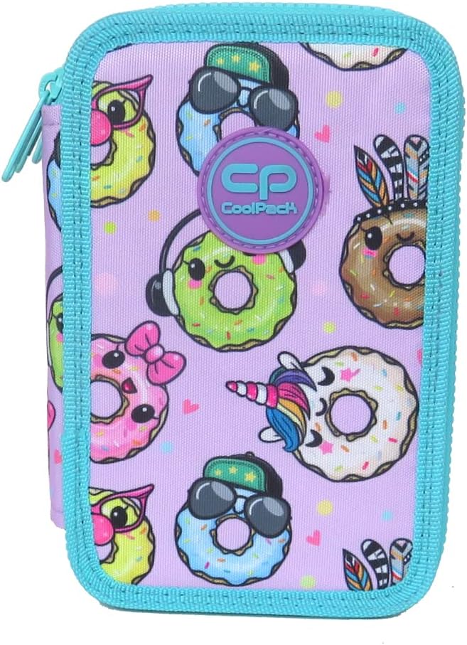 CoolPack XXL Federtasche Federmappe 3-Fach Schulstiftetui, dreifaches Federmäppchen, Federmäppchen f