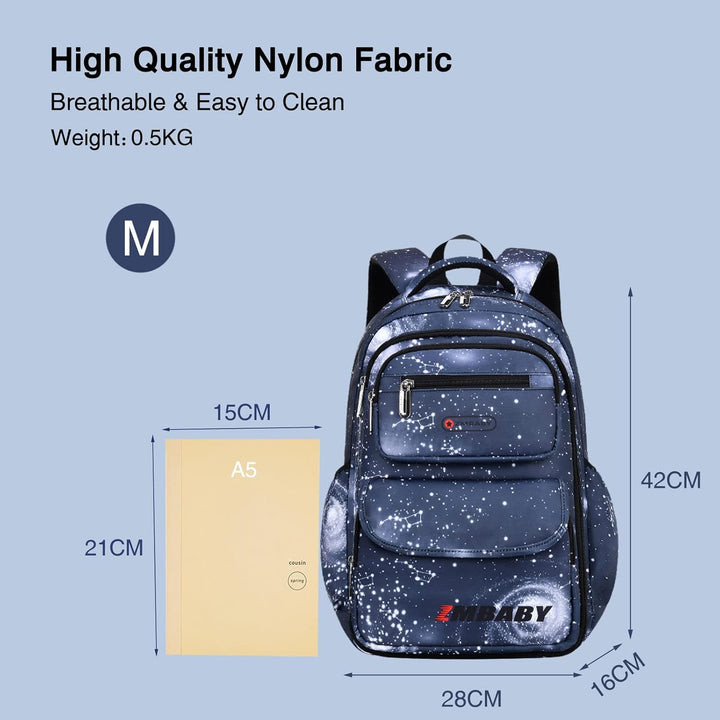 FANDARE Kinderrucksack Schulranzen Mehrfarbig Schultaschen Jungen Mädchen Schulrucksack Schultasche