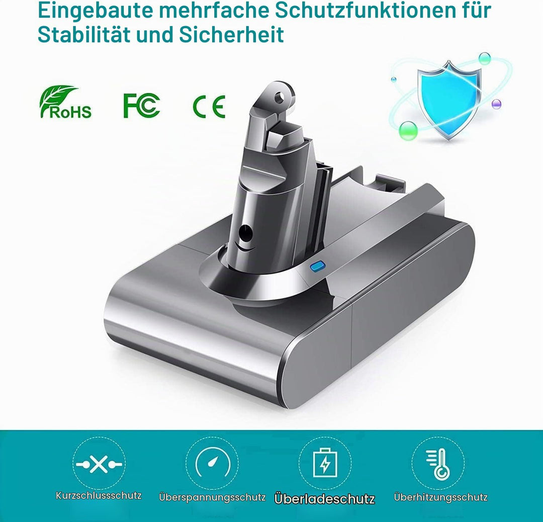 V6 Ersatzakku für Dyson V6 Akku DC58 DC62 DC59 DC61 Animal DC72 DC74 DC58 DC62 DC59 DC61 SV03 SV05 S