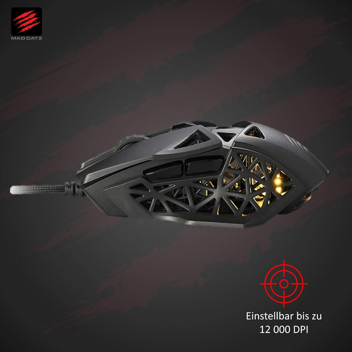 Madcatz MM04DCINBL000-0 Kabelgebunden Gaming-Maus Optisch Ergonomisch Schwarz M.O.J.O. Leichtgewicht