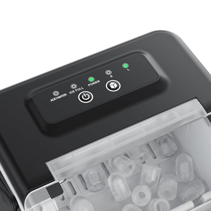 Arendo - Eiswürfelmaschine klein – max. 12 kg Eis pro Tag – 2 Grössen grosse Würfel und kleine Würfe