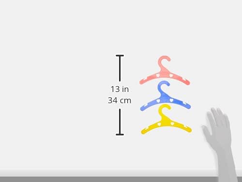 Heless 778-3 - Puppenkleiderbügel, 15 Stück, Zubehör für den Puppenhaushalt, Blau, 15 Stück