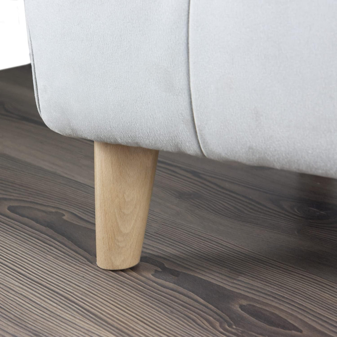 P17 | Modell Dylan NATÜRLICH | Set mit 4 Holzfüssen mit Schrauben (10 MA) | H.12 | Beine für Sofas u