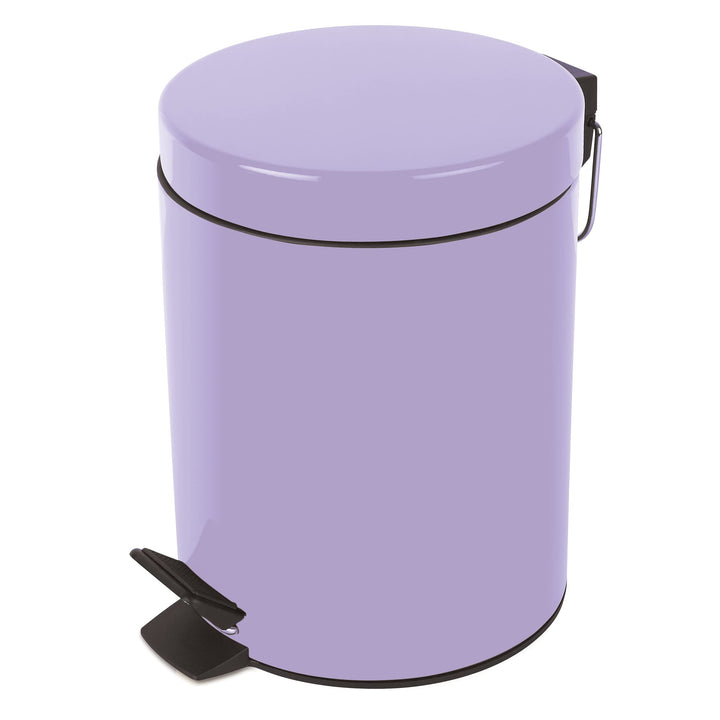 Spirella Kosmetikeimer Sydney Lavendel Lila Mülleimer Treteimer Abfalleimer-5 Liter – mit herausnehm