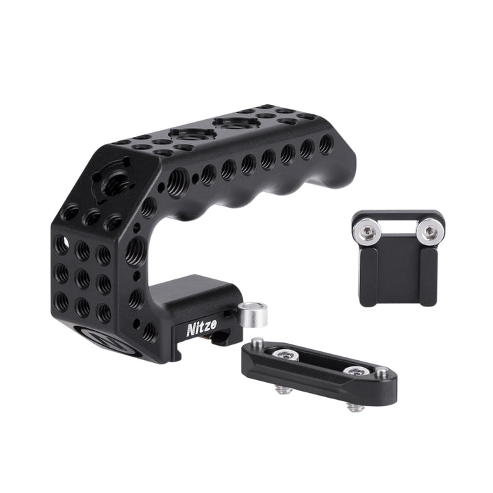 Nitze Top Handle Griff, NATO Top Handle mit QR NATO Clamp, NATO Rail und Cold Shoe Adapter für Unive