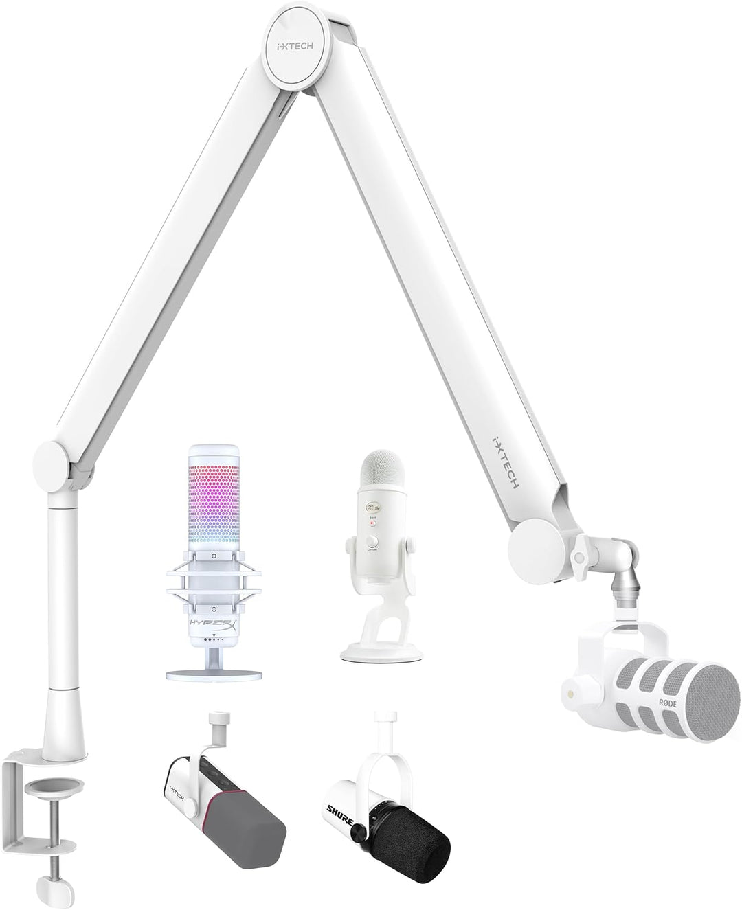 IXTECH Mikrofonarm für Rode Shure Sm7b Blue Yeti Hyperx Quadcast Gaming Mikrofon Halterung Mikrofons