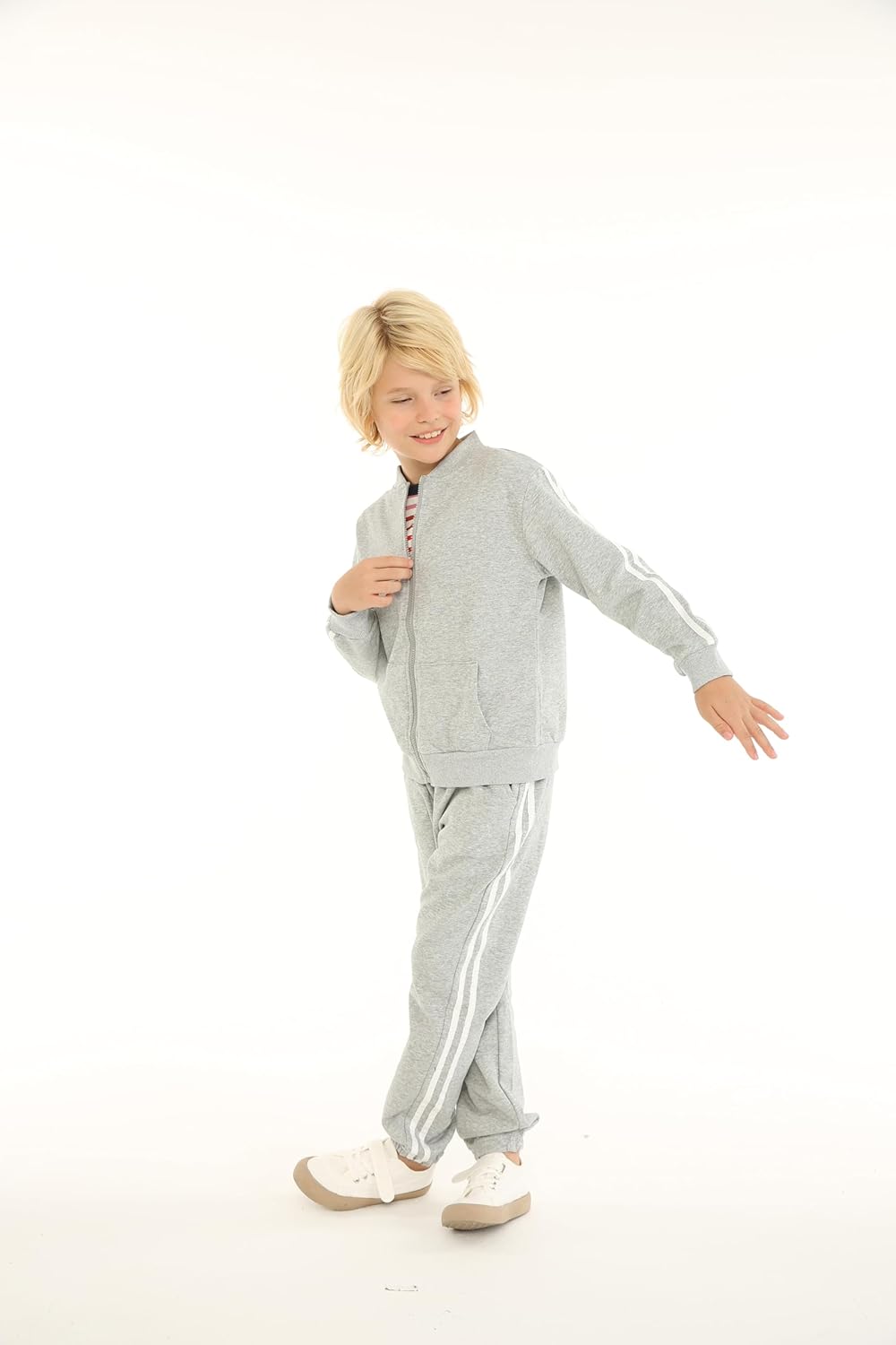 Mud Kingdom Kleine Jungs Jogger Set Langarm-Freizeitoberbekleidung Lässiges Schwarz 3 Jahre, Lä