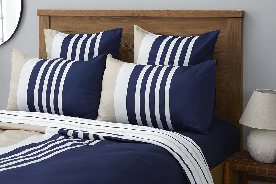 Nautica Home APORT BETTWÄSCHE Set 100% Baumwolle 155X220 + 80X80