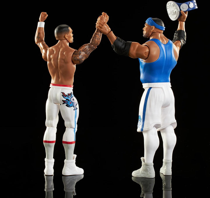 Mattel WWE Actionfigur Battle Pack 2 Pack mit Mattel WWE Championship Title Championship Showdown Th