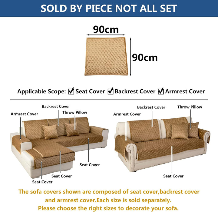 Eismodra Sofa Überzug,Sofabezug 3 Sitzer,Anti-Rutsch-Couch Überzug für L Form Sofaschoner Chaiselong