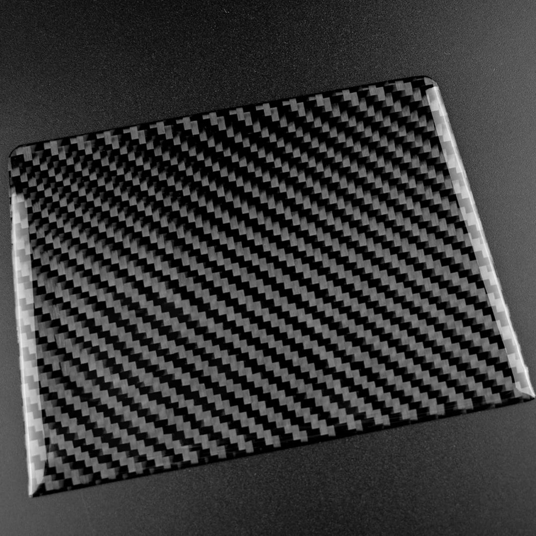 KUNGKIC Kohlefaser Aufbewahrungsbox Panel Auto-Aschenbecher Rahmen Abdeckung für Volkswagen VW Golf