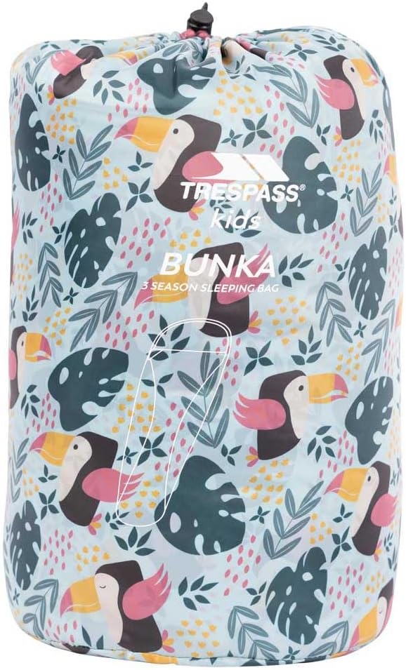 Trespass Bunka Schlafsäcke, Tropical Bird Print, One Size