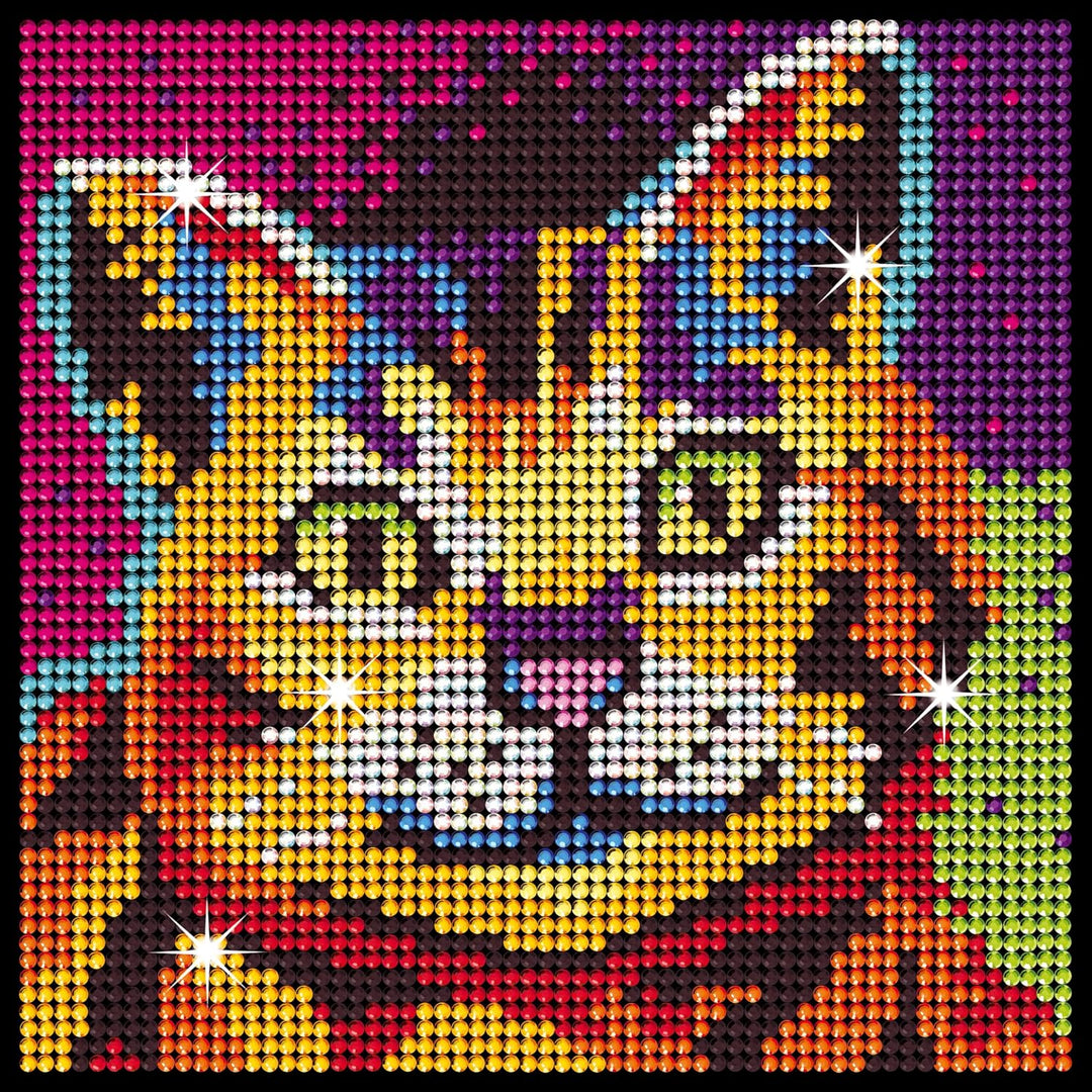 Kitfix - Diamond Art - Kätzchen - Diamond Painting für Kinder ab 6-20 x 20 cm - für Mädchen, Jungen
