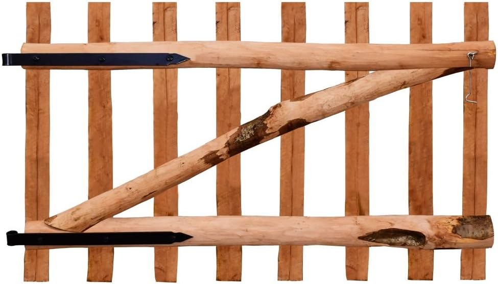 Tidyard Holz Gartentor Zauntor Einflügelig Gartentür Zauntür Einflügeltor Gartenpforte Holztor Imprä