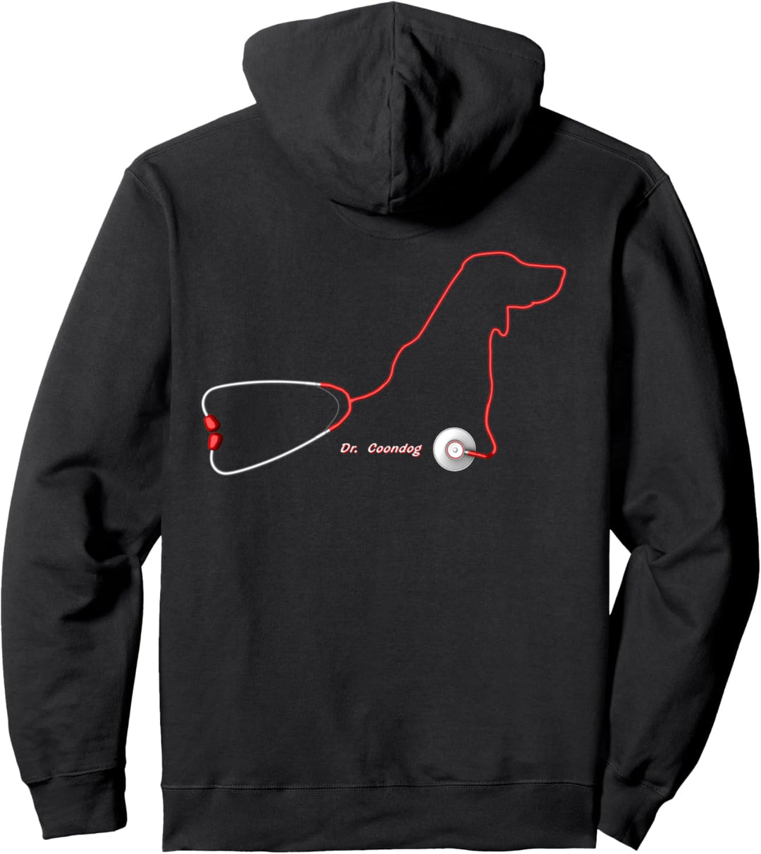 Coondog-Hund | Dr. Coondog Pullover Hoodie