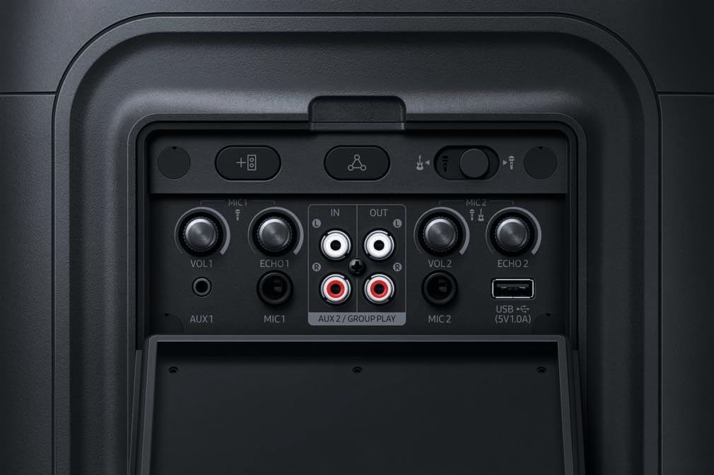 Samsung Sound Tower MX-ST40F/ZG Bluetooth Lautsprecher, Grosse Partybox & Musikbox mit Akku, 12 h Ak