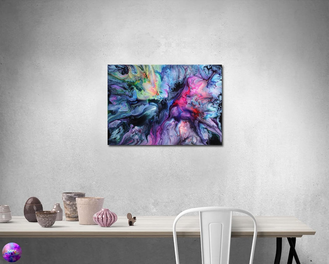 Original Gemälde Abstrakte Malerei - moderne hochglanz Wandbilder - Resin Art Kunst Bild Harz Unikat