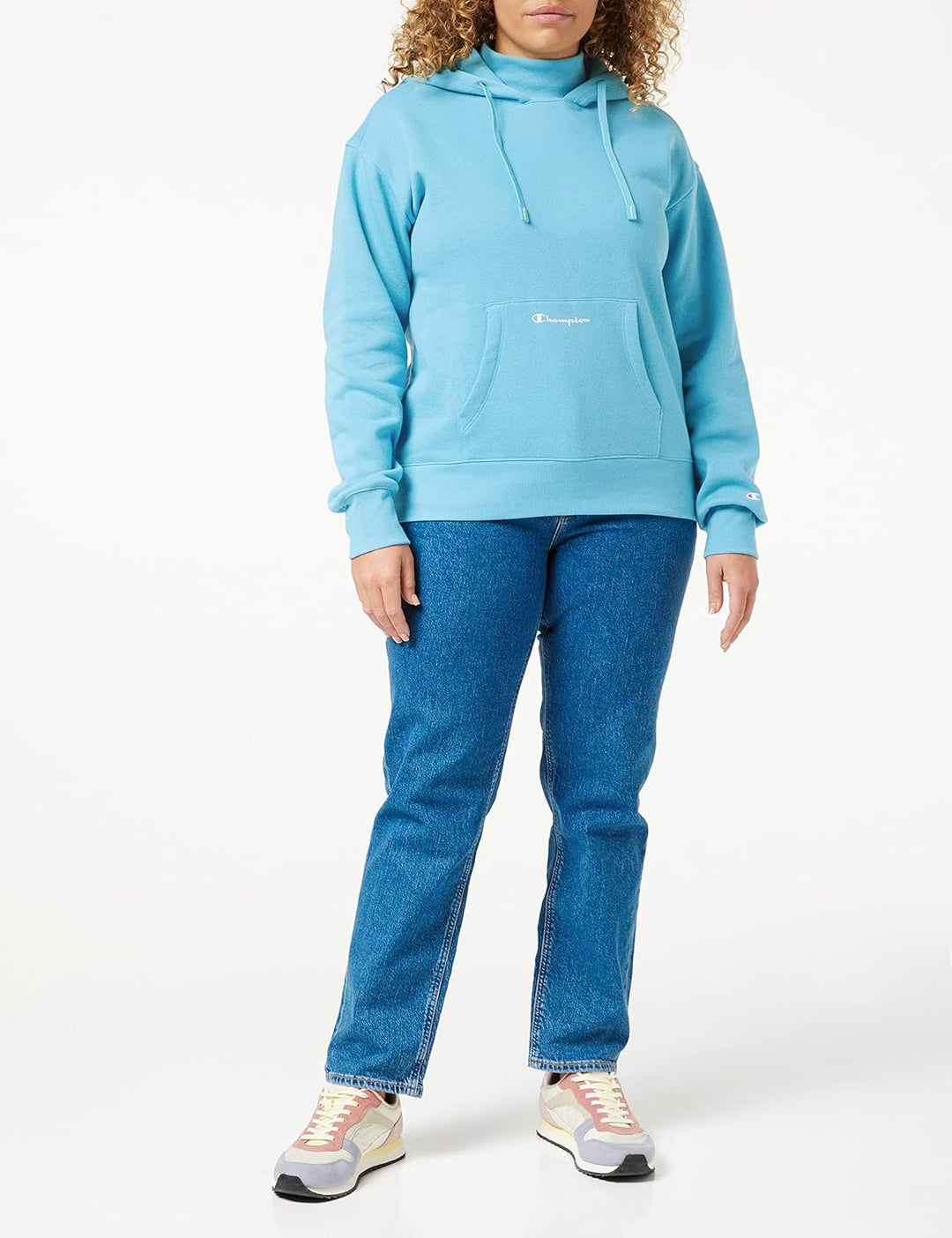 Champion Damen American Classics Boxy Kapuzenpullover S Türkis, S Türkis
