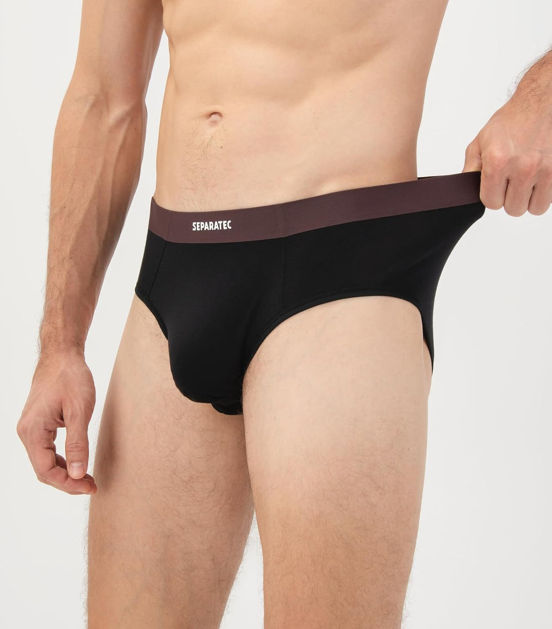 Separatec Herren Boxershorts 4er Pack Doppelbeutel Dual Pouch, Bambus Unterhosen Männer, Stretcken H