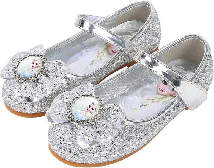 FStory&Winyee Mädchen Prinzessin Schuhe Kinder ELSA Sandalen Partei Glitzer Kristall Schuhe Mädchen