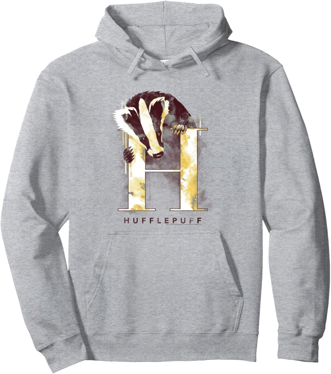Harry Potter Hufflepuff Watercolor Pullover Hoodie