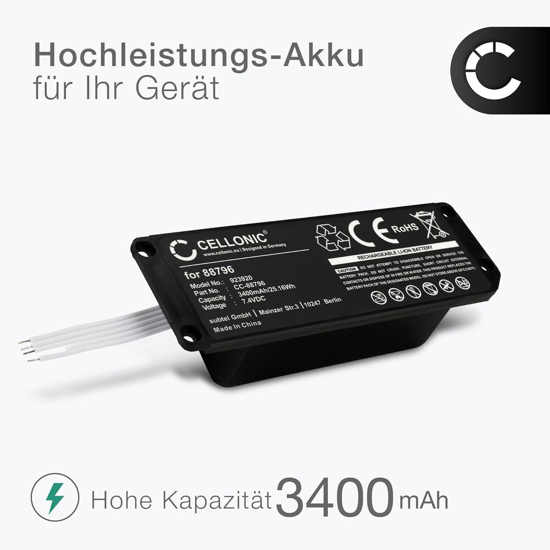 CELLONIC® Ersatzakku 088772, 088789, 088796 für Bose Soundlink Mini 2 Lautsprecher Musikbox Akku 340