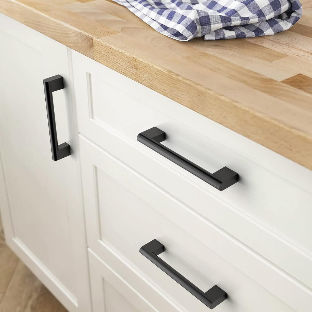 FURNIWARE 10 Stück Möbelgriffe, 192mm Bohrlochabstand Edelstahl Möbelgriffe Schrankgriffe Küche Kabi