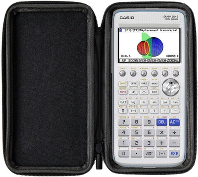 CALCUSO Sparpaket: Casio Graph 90 + E + WYNGS Schutztasche schwarz + Erweiterte Garantie von CALCUSO