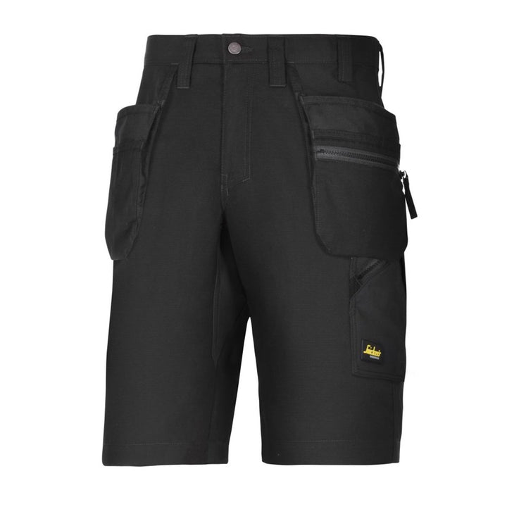 Snickers Workwear 6101 LiteWork, 37.5 Arbeitsshorts mit Holstertaschen, 1 Stück, 64, schwarz, 610104