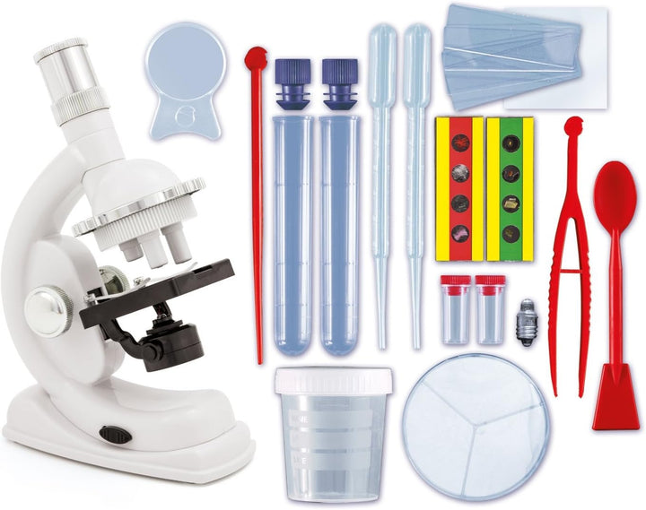 Clementoni 69804 Natur unter dem Mikroskop, Galileo Experimentierkasten + Kristalle selbst züchten M