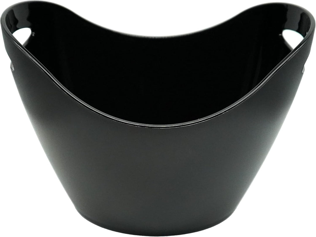 Champagnerkühler - Sektkühler – Flaschenkühler – gross, matt schwarz, elegant, Kunstsstoff, bruchsic