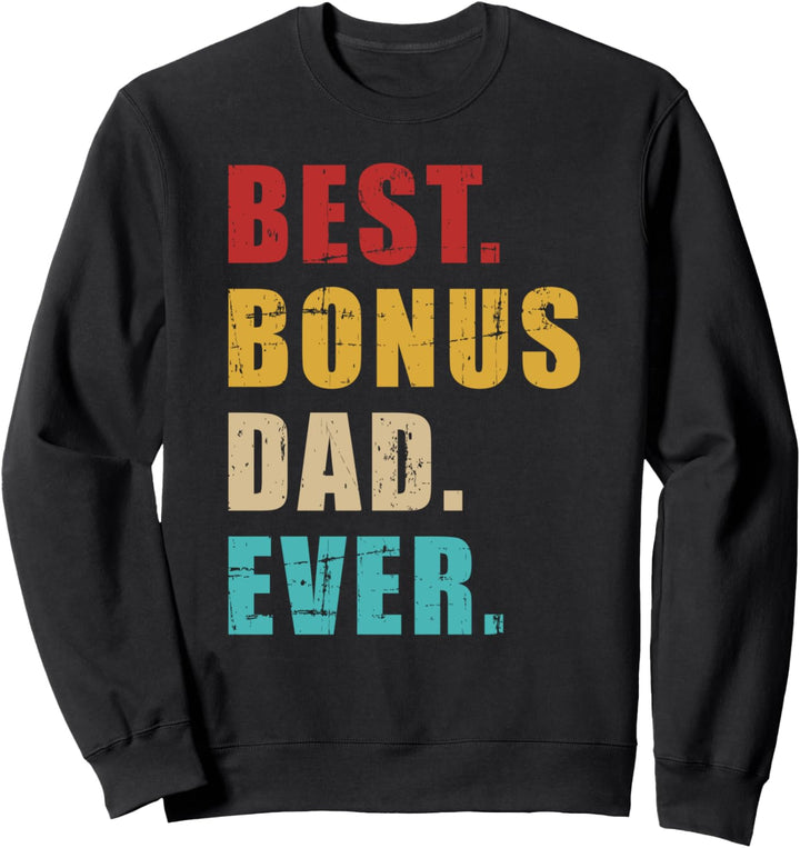 Bester Bonus Papa vintage retro Sweatshirt