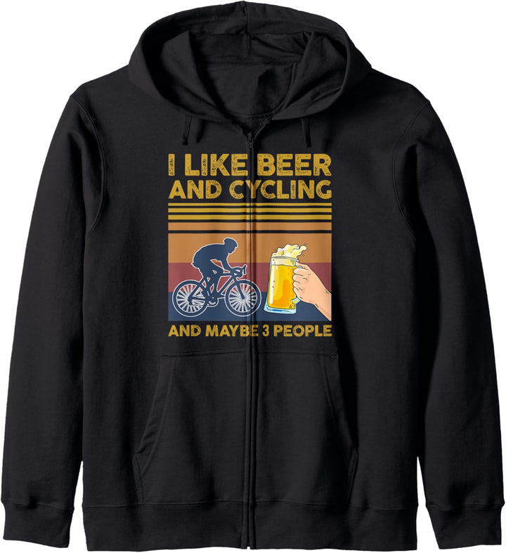 I Like Beer and Cycling and Maybe 3 People Kapuzenjacke