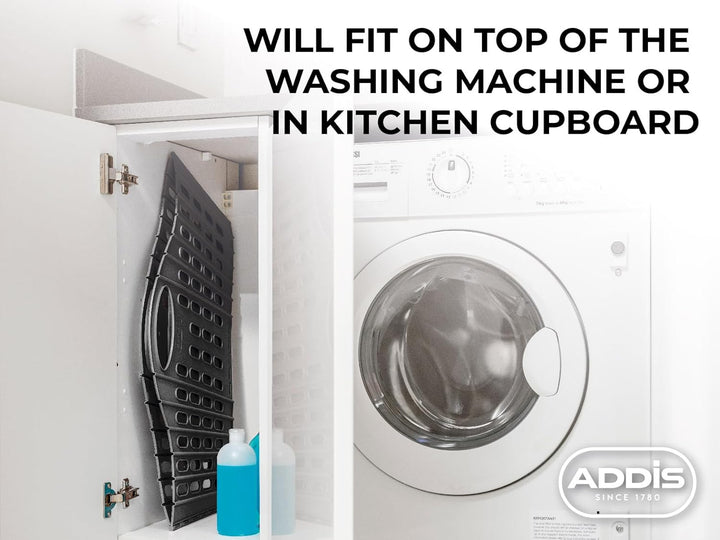 Addis Wäschekorb, faltbar, flach, leicht zu verstauen, Dunkelgrau, 38 L 35 l Dunkelgrau Einzeln, 35