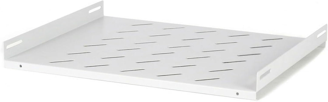 19 Zoll Fachboden für 600mm Tiefe Wandschränke - 1HE Weiss - Weiss - Traglast 20 kg, 514 mm tiefe
