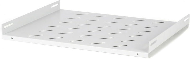 19 Zoll Fachboden für 600mm Tiefe Wandschränke - 1HE Weiss - Weiss - Traglast 20 kg, 514 mm tiefe