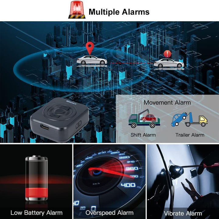 4G Mini GPS Tracker mit SIM Karte GPS Tracker Kinder mit SOS Alarm &amp; Abnehmbar 3-IN-1 Rückseitencove