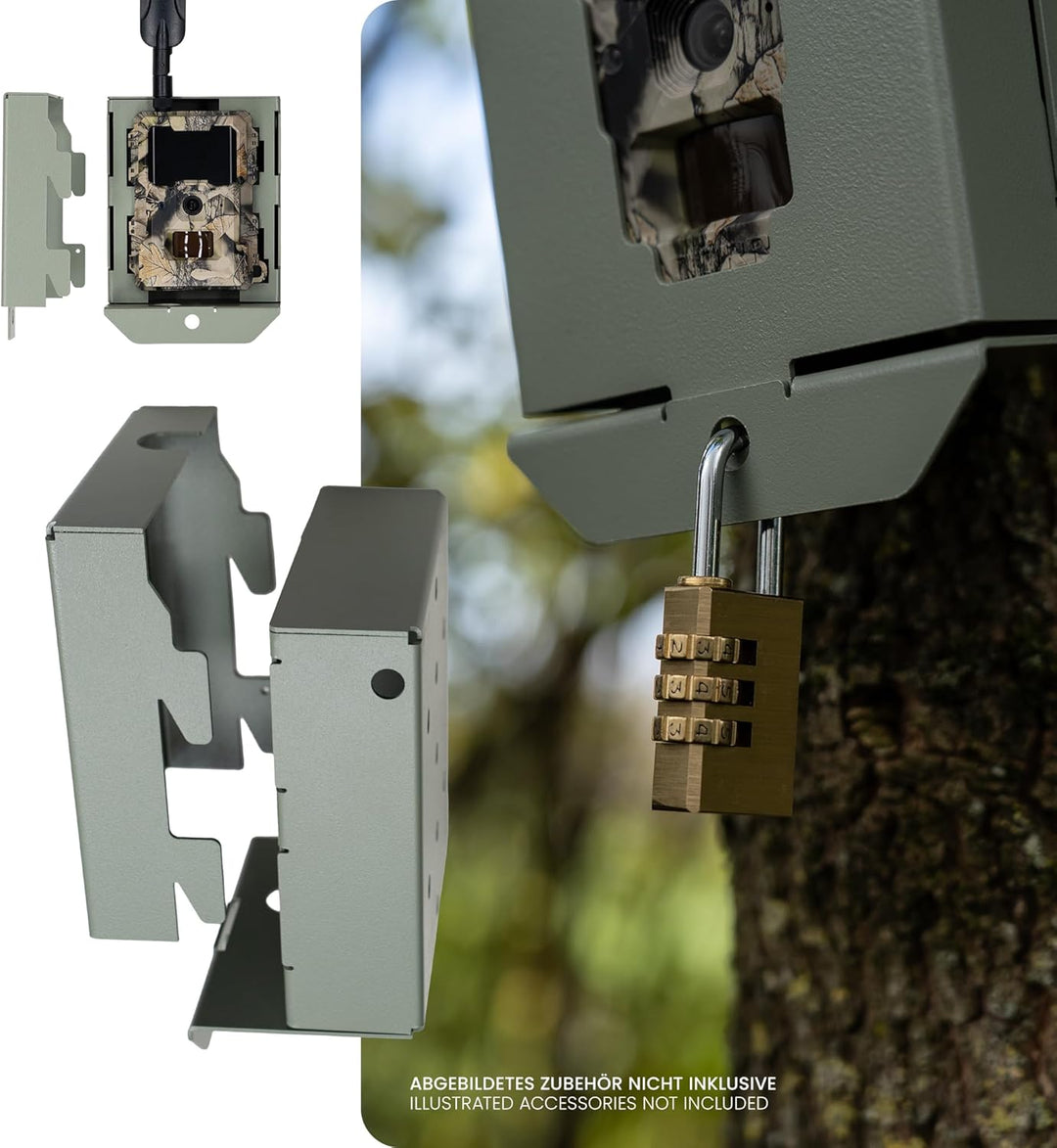 DÖRR Metallschutzgehäuse für Cloud Mini 4G LTE & Mini 5.0 Pro Wildkamera, Schutzbox für Überwachungs